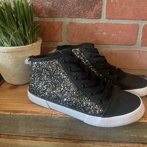 Girls' Zandra Glitter Mid Top Sneakers
